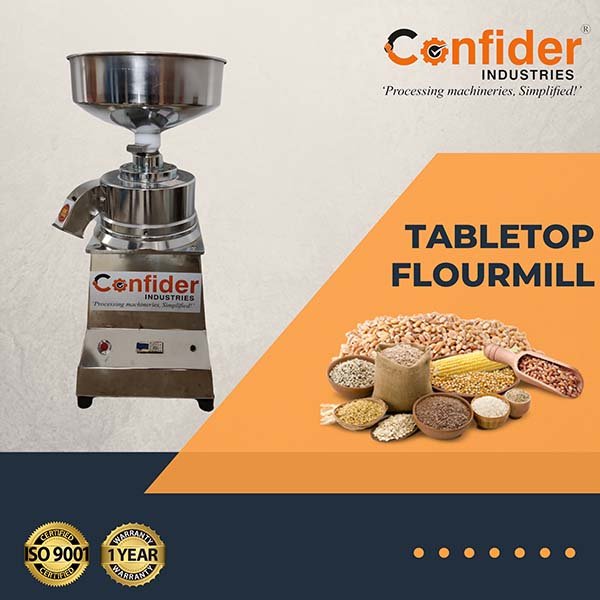 Tabletop flourmill