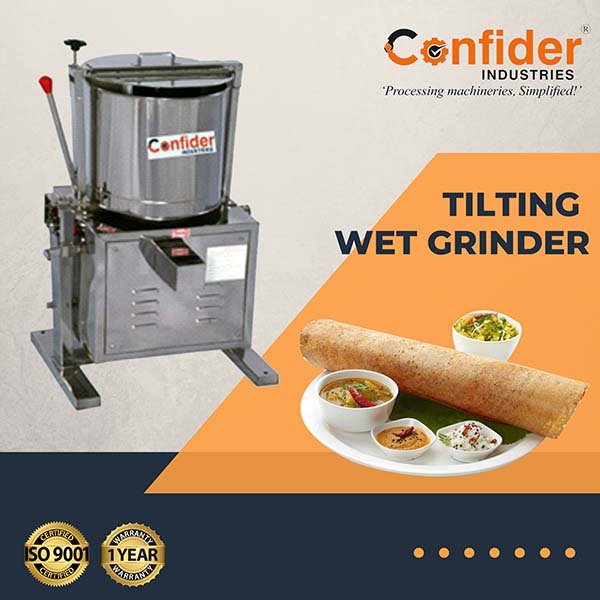 Tilting wet grinder