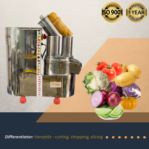 Heavy Duty 1HP Motor Based Commercial Electric Vegetable Cutter Chopper  Slicer Machine