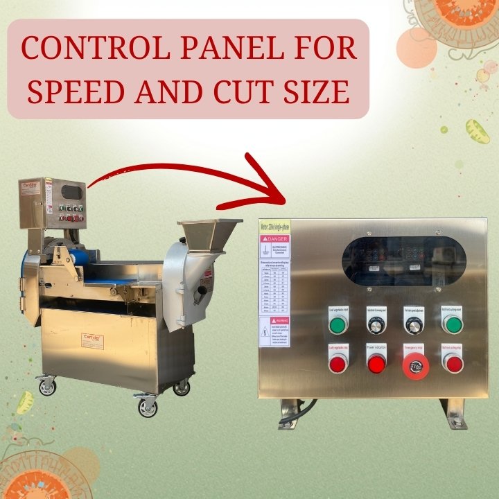 Automatic Vegetable Cutting Machine Panel